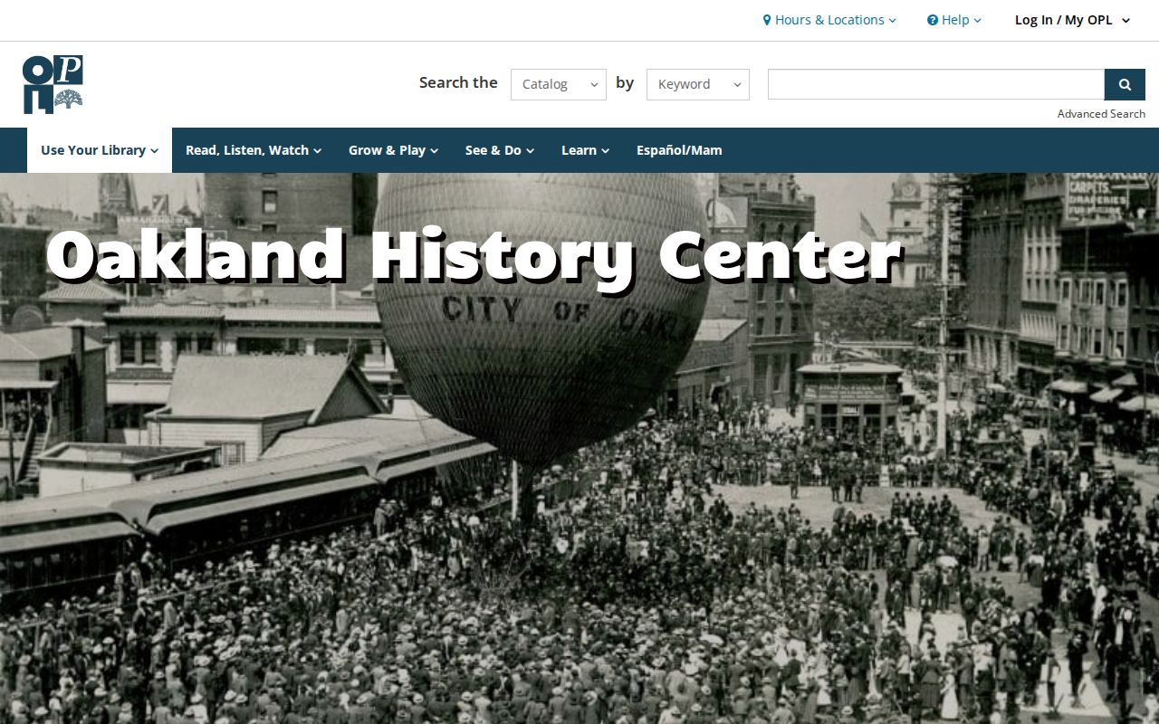 Alameda County residents directory Oakland History Center