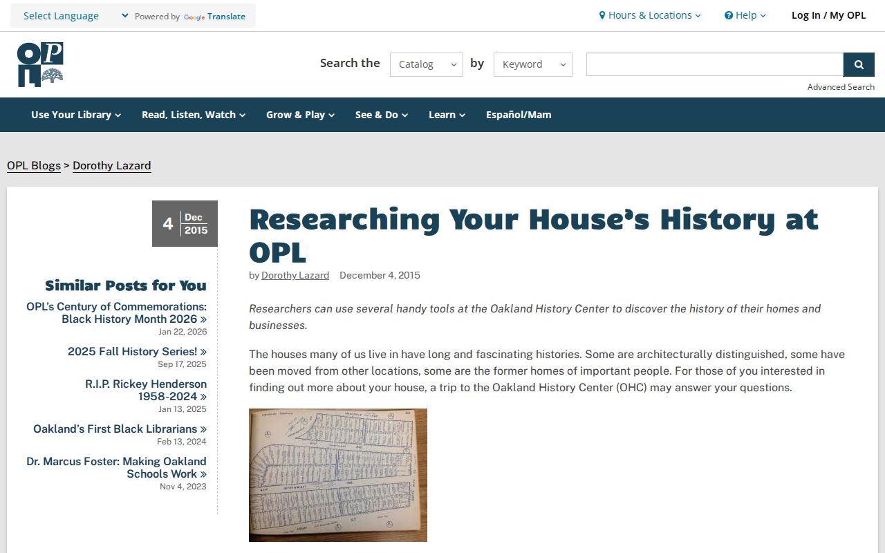 Alameda County street directory Oakland house-history guide