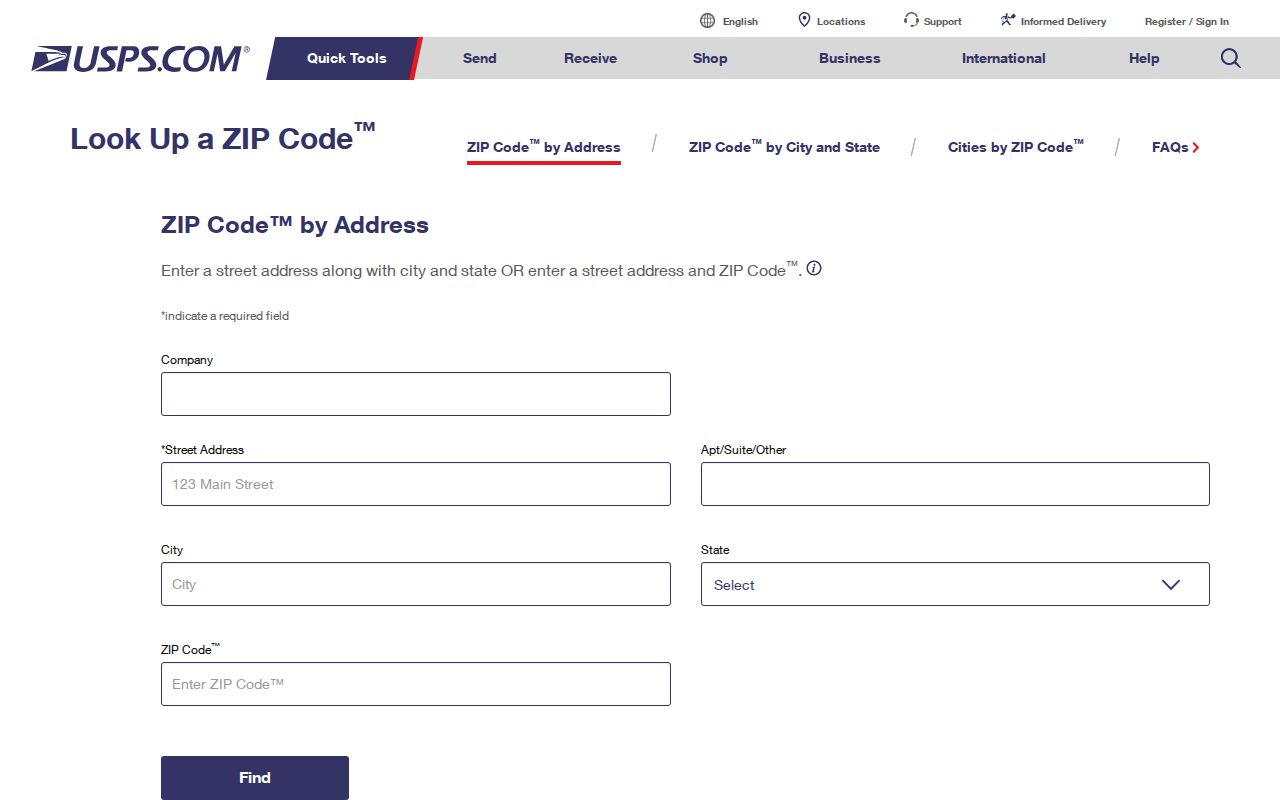 Alameda County ZIP code directory USPS address lookup
